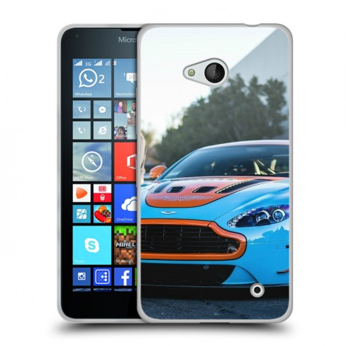 Дизайнерский пластиковый чехол для Microsoft Lumia 640 Aston Martin