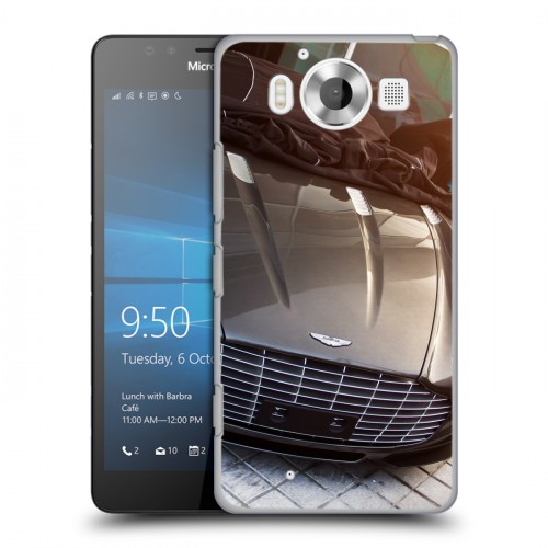 Дизайнерский пластиковый чехол для Microsoft Lumia 950 Aston Martin