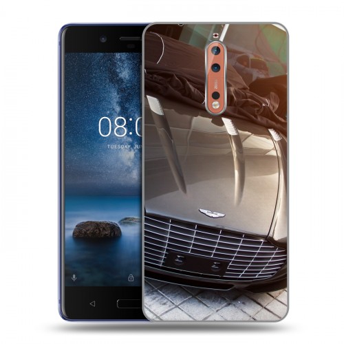 Дизайнерский пластиковый чехол для Nokia 8 Aston Martin