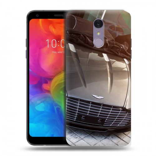 Дизайнерский пластиковый чехол для LG Q7 Aston Martin