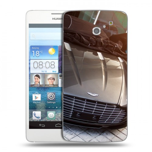 Дизайнерский пластиковый чехол для Huawei Ascend D2 Aston Martin