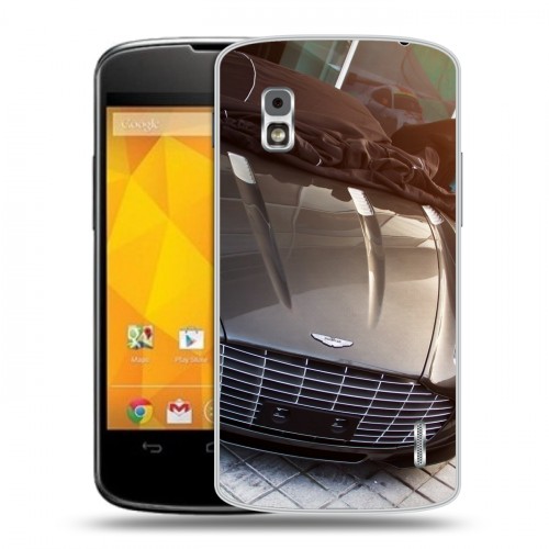 Дизайнерский пластиковый чехол для LG Google Nexus 4 Aston Martin