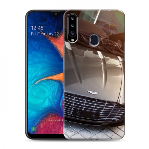 Дизайнерский пластиковый чехол для Samsung Galaxy A20s Aston Martin