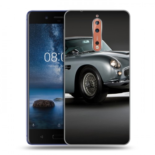 Дизайнерский пластиковый чехол для Nokia 8 Aston Martin