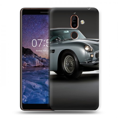 Дизайнерский пластиковый чехол для Nokia 7 Plus Aston Martin