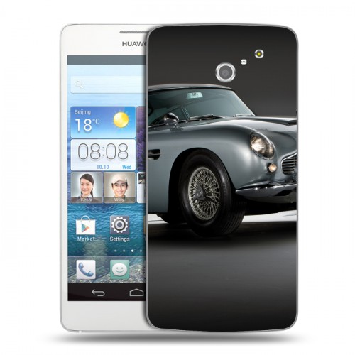 Дизайнерский пластиковый чехол для Huawei Ascend D2 Aston Martin