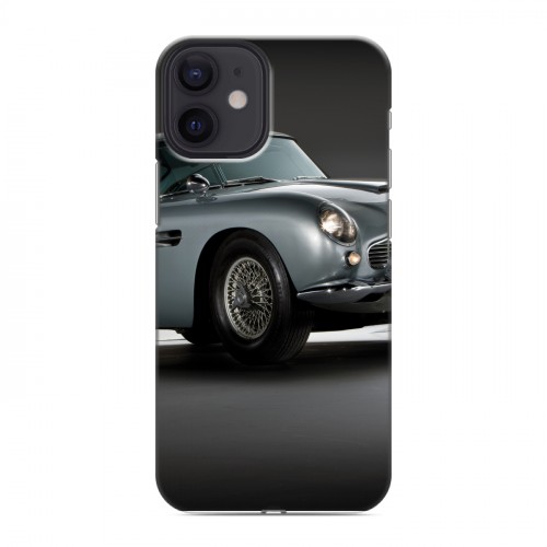 Дизайнерский силиконовый с усиленными углами чехол для Iphone 12 Mini Aston Martin