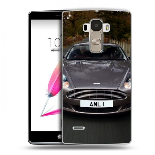 Дизайнерский пластиковый чехол для LG G4 Stylus Aston Martin