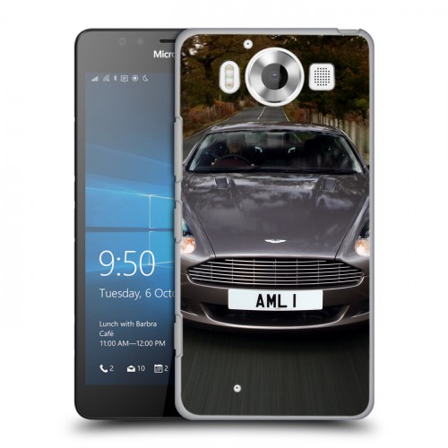 Дизайнерский пластиковый чехол для Microsoft Lumia 950 Aston Martin