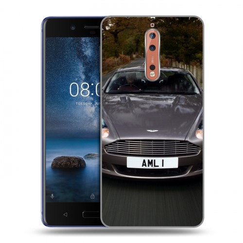 Дизайнерский пластиковый чехол для Nokia 8 Aston Martin