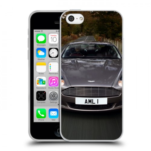 Дизайнерский пластиковый чехол для Iphone 5c Aston Martin