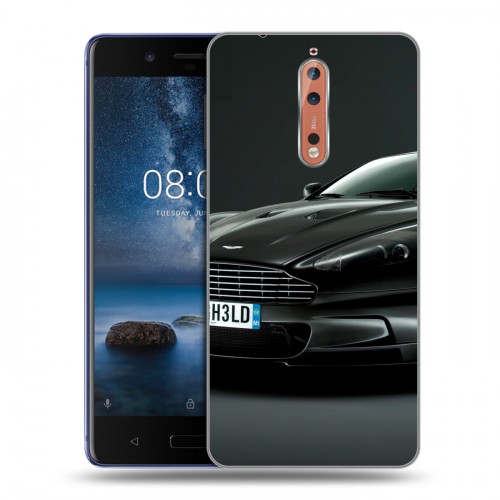 Дизайнерский пластиковый чехол для Nokia 8 Aston Martin