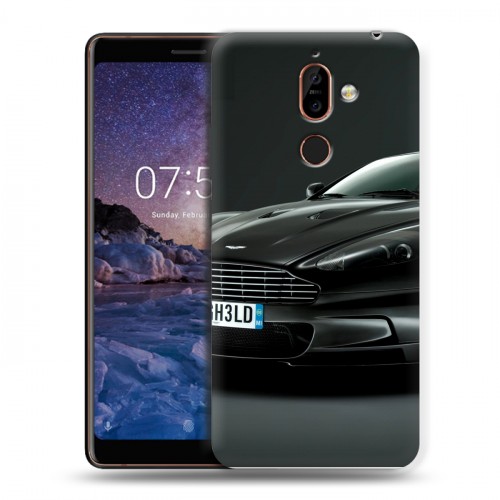 Дизайнерский пластиковый чехол для Nokia 7 Plus Aston Martin