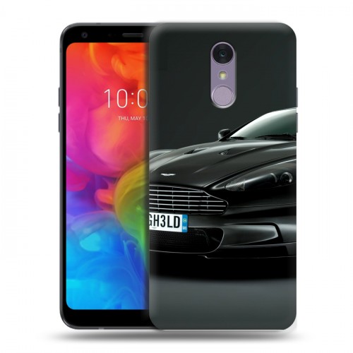 Дизайнерский пластиковый чехол для LG Q7 Aston Martin