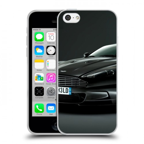 Дизайнерский пластиковый чехол для Iphone 5c Aston Martin