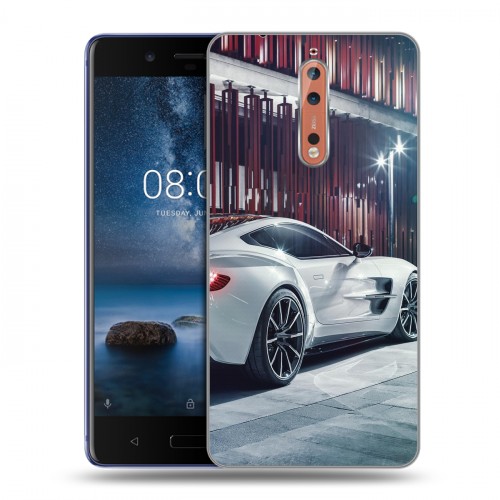 Дизайнерский пластиковый чехол для Nokia 8 Aston Martin