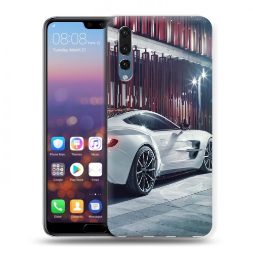 Дизайнерский силиконовый с усиленными углами чехол для Huawei P20 Pro Aston Martin