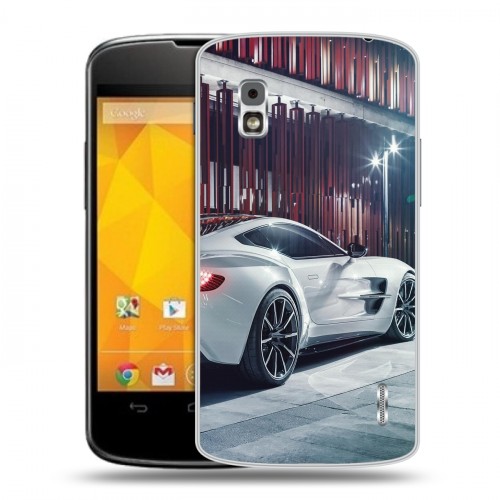 Дизайнерский пластиковый чехол для LG Google Nexus 4 Aston Martin