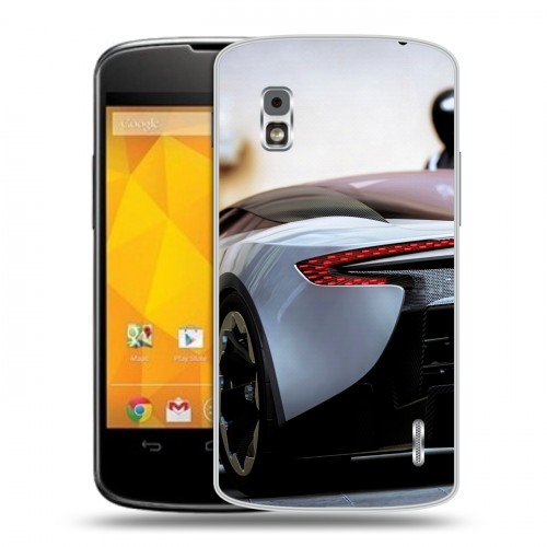 Дизайнерский пластиковый чехол для LG Google Nexus 4 Aston Martin