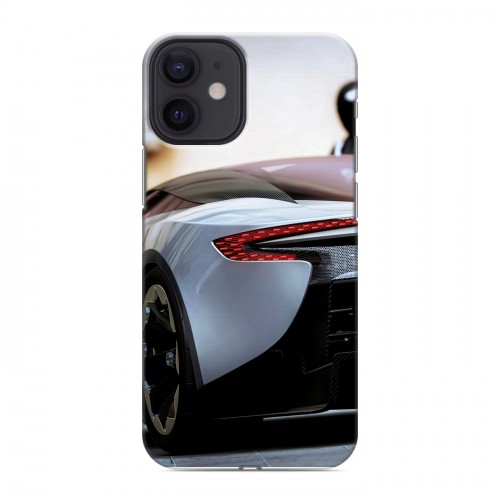 Дизайнерский силиконовый с усиленными углами чехол для Iphone 12 Mini Aston Martin