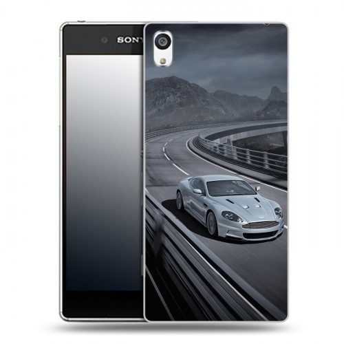 Дизайнерский пластиковый чехол для Sony Xperia E5 Aston Martin