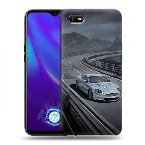 Дизайнерский силиконовый с усиленными углами чехол для OPPO A1k Aston Martin