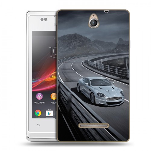 Дизайнерский пластиковый чехол для Sony Xperia E Aston Martin