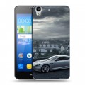 Дизайнерский пластиковый чехол для Huawei Y6 Aston Martin