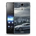 Дизайнерский пластиковый чехол для Sony Xperia TX Aston Martin