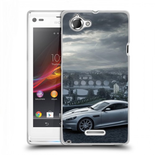 Дизайнерский пластиковый чехол для Sony Xperia L Aston Martin