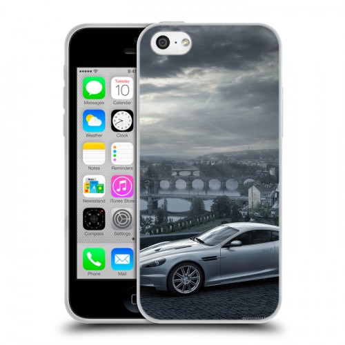 Дизайнерский пластиковый чехол для Iphone 5c Aston Martin