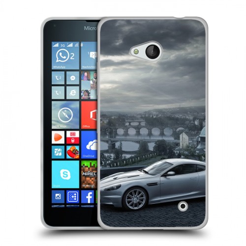 Дизайнерский пластиковый чехол для Microsoft Lumia 640 Aston Martin