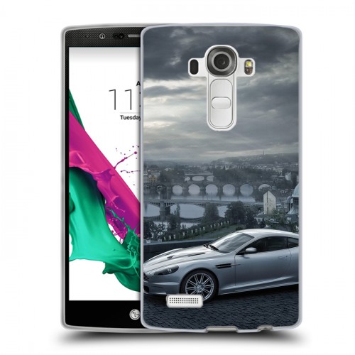 Дизайнерский силиконовый чехол для LG G4 Aston Martin