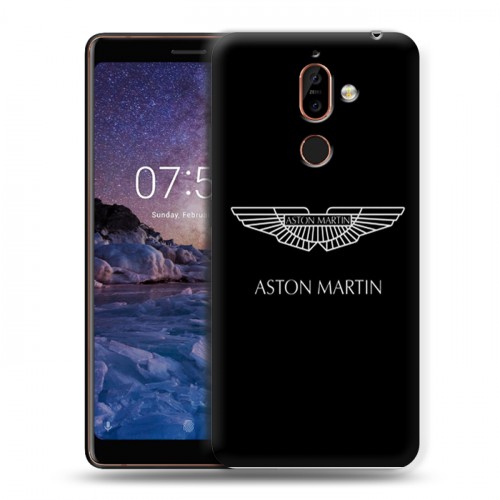 Дизайнерский пластиковый чехол для Nokia 7 Plus Aston Martin