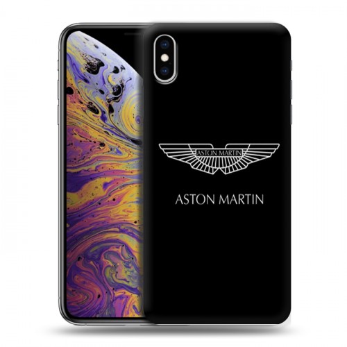 Дизайнерский силиконовый чехол для Iphone Xs Max Aston Martin