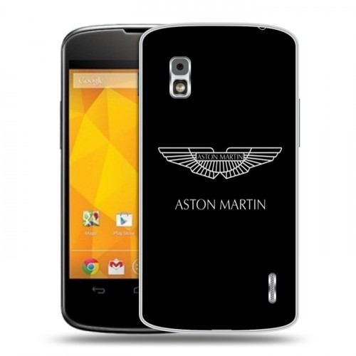 Дизайнерский пластиковый чехол для LG Google Nexus 4 Aston Martin