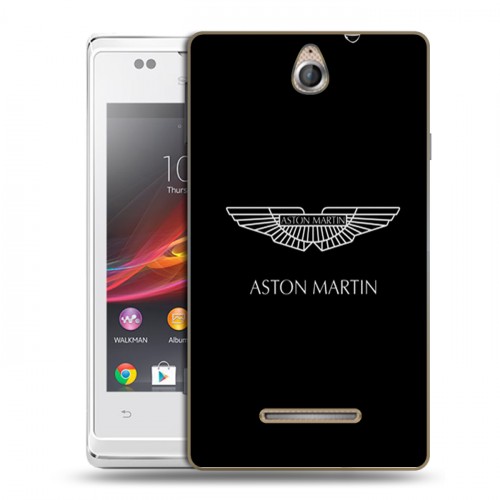 Дизайнерский пластиковый чехол для Sony Xperia E Aston Martin