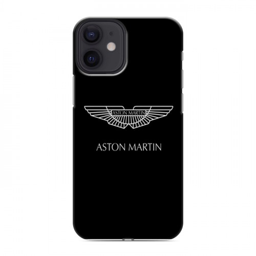 Дизайнерский силиконовый с усиленными углами чехол для Iphone 12 Mini Aston Martin