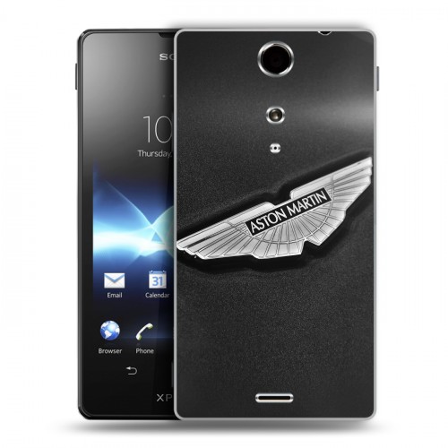 Дизайнерский пластиковый чехол для Sony Xperia TX Aston Martin