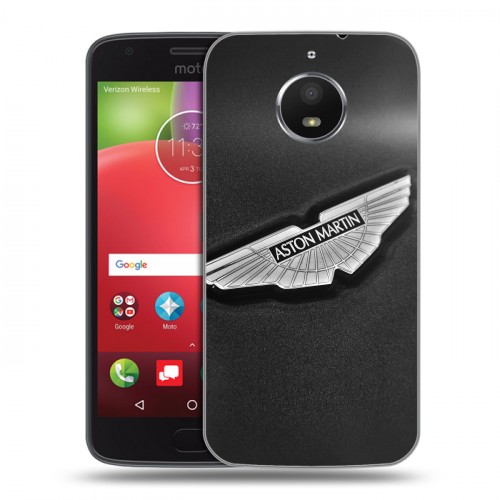 Дизайнерский силиконовый чехол для Motorola Moto E4 Plus Aston Martin
