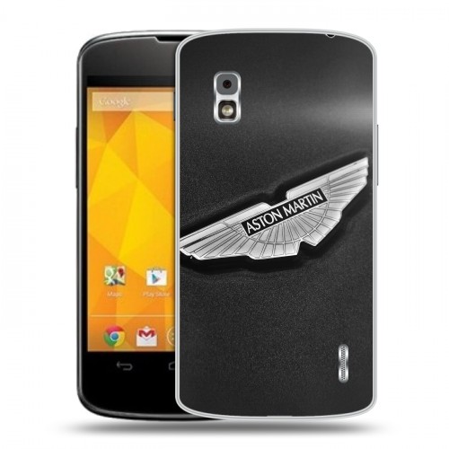 Дизайнерский пластиковый чехол для LG Google Nexus 4 Aston Martin