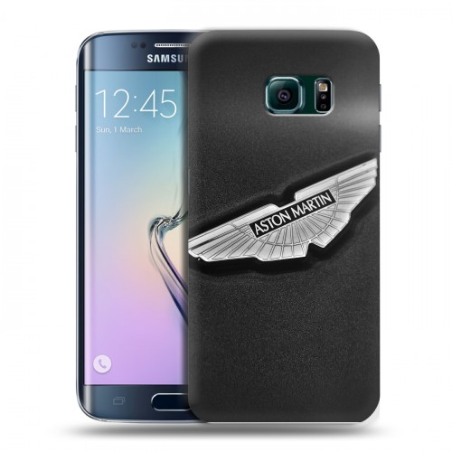 Дизайнерский пластиковый чехол для Samsung Galaxy S6 Edge Aston Martin