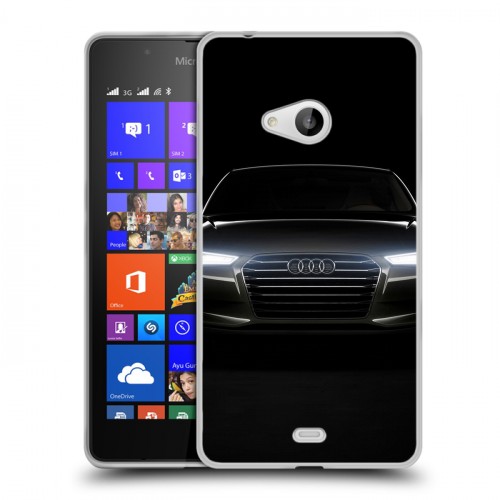 Дизайнерский пластиковый чехол для Microsoft Lumia 540 Audi