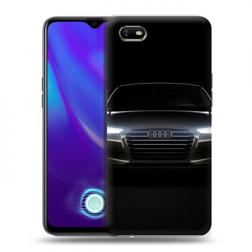 Дизайнерский силиконовый с усиленными углами чехол для OPPO A1k Audi