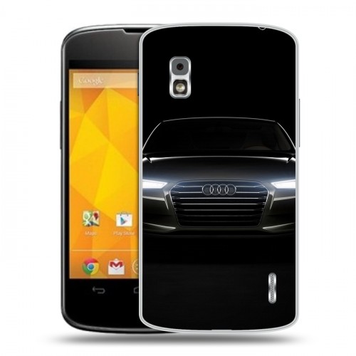 Дизайнерский пластиковый чехол для LG Google Nexus 4 Audi