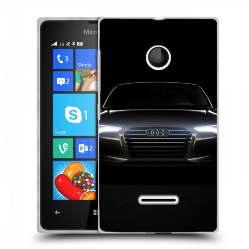 Дизайнерский пластиковый чехол для Microsoft Lumia 435 Audi