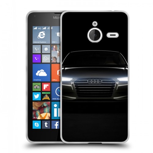 Дизайнерский пластиковый чехол для Microsoft Lumia 640 XL Audi