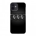 Дизайнерский силиконовый с усиленными углами чехол для Iphone 12 Mini Audi