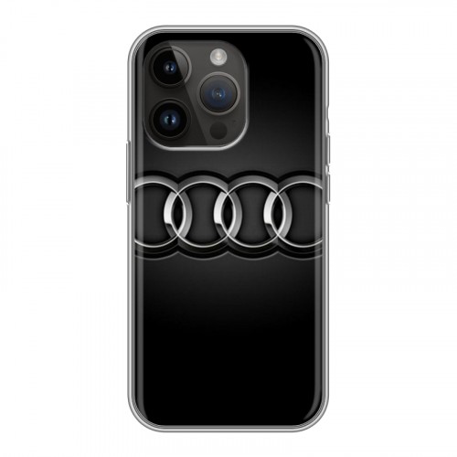 Дизайнерский силиконовый чехол для Iphone 14 Pro Audi