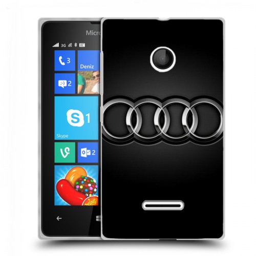 Дизайнерский пластиковый чехол для Microsoft Lumia 435 Audi